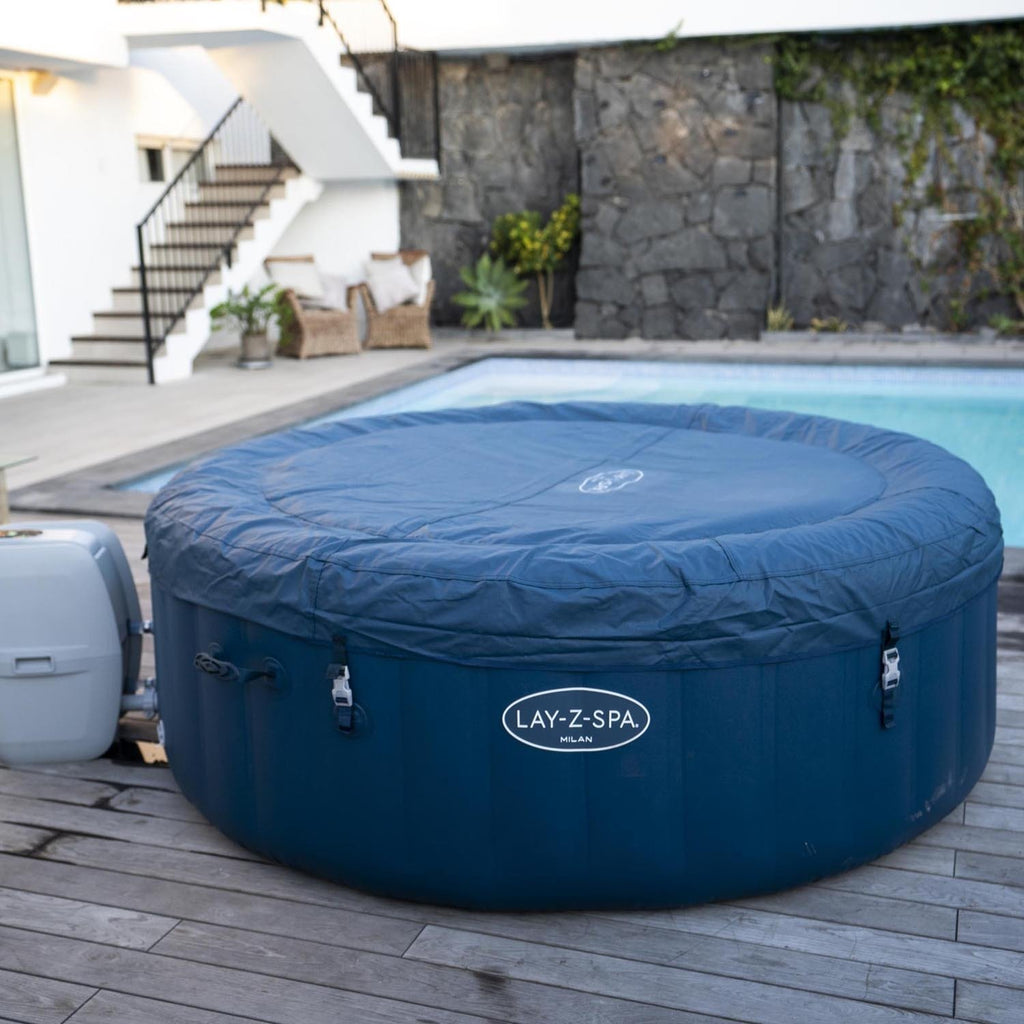 Lay-Z-Spa Milan Blue AirJet Plus Hot Tub