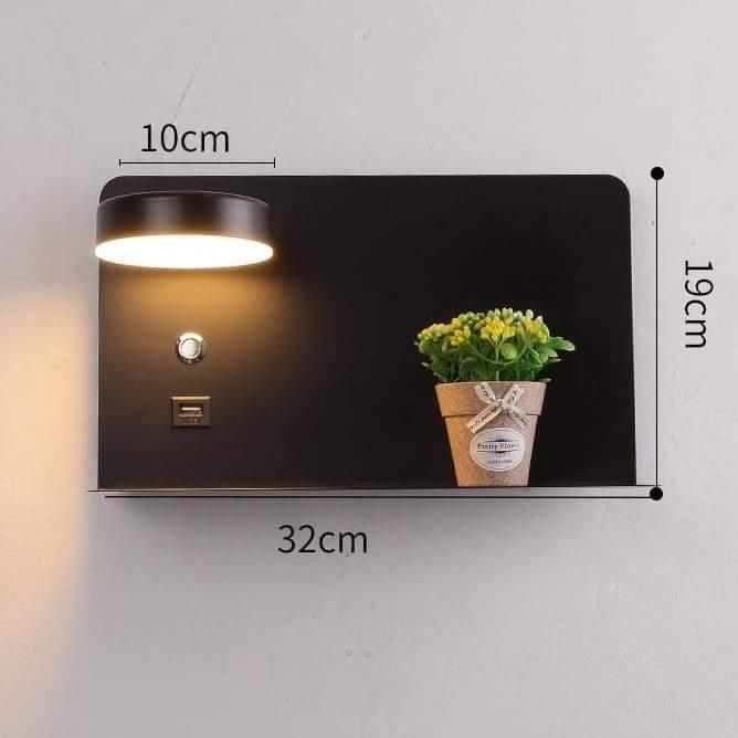 applique-murale-port-usb-noir